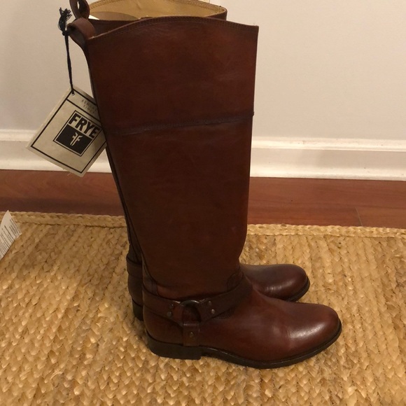 Frye Melissa Harness II Boots in Redwood - Picture 6 of 10